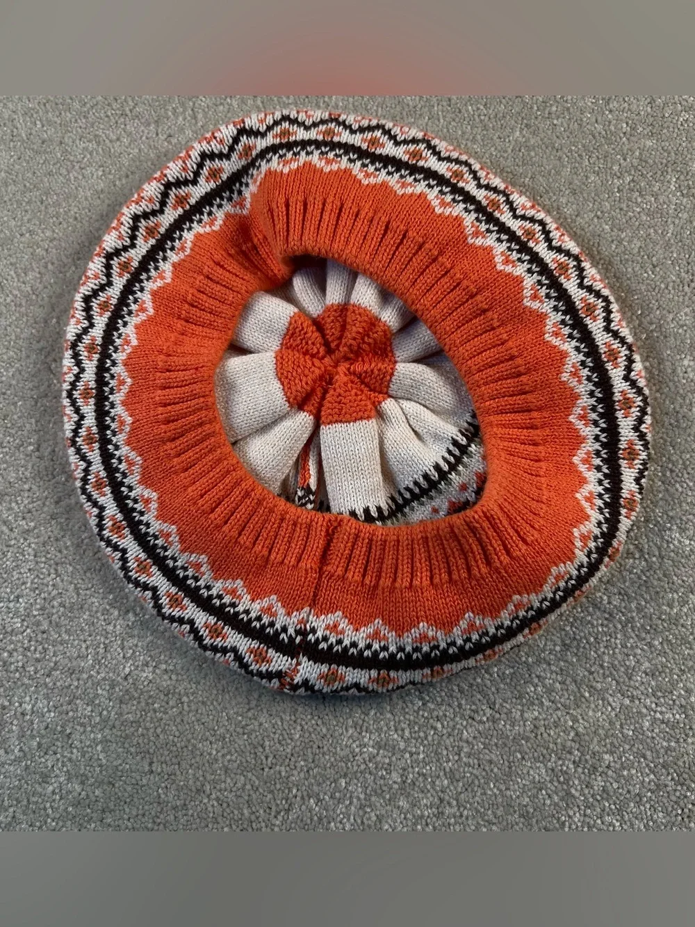 Gymboree Pumpkin Hat Beret Fall Youth 4-7 100% cotton